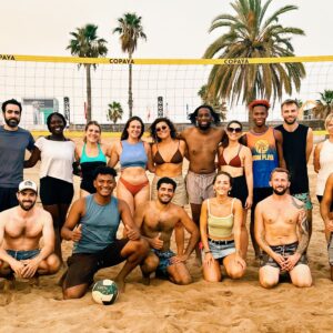 Beach Volleyball Break Time