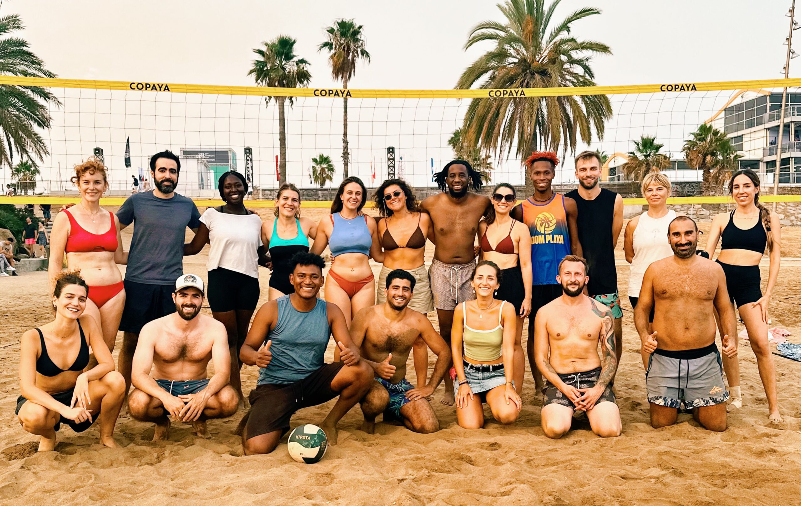 Beach Volleyball Break Time