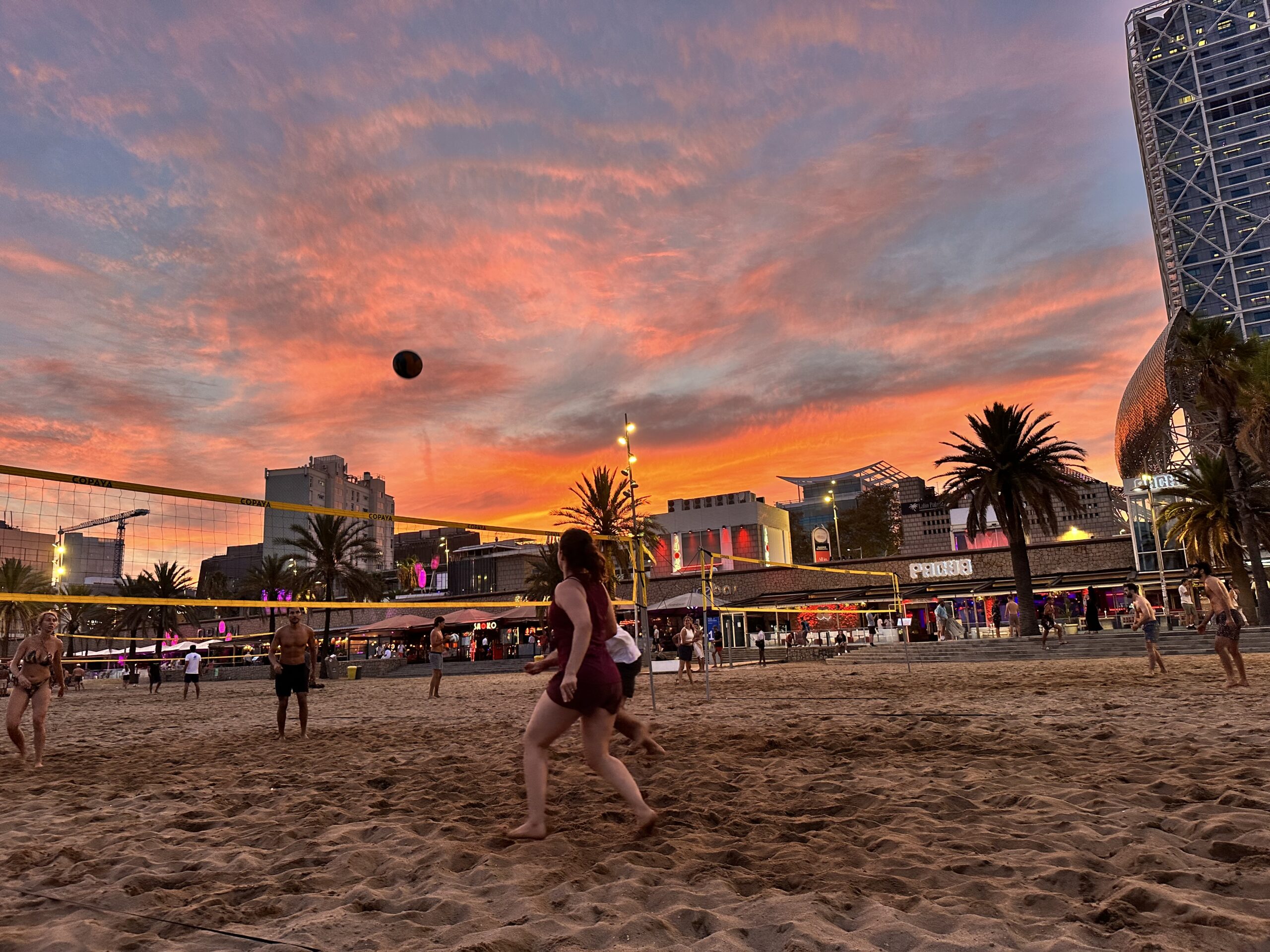 Beach Volleyball Break Time